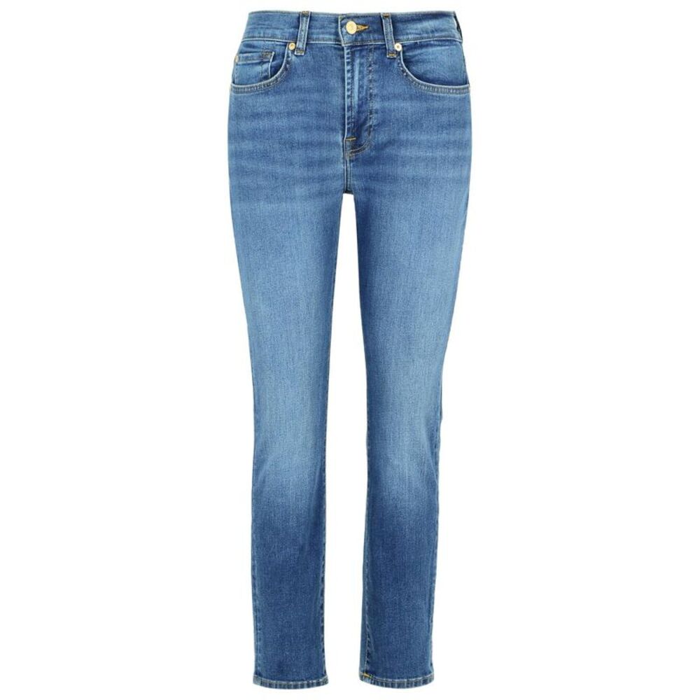 7 For All Mankind 'Relaxed Skinny' Blue Cotton Jeans Women